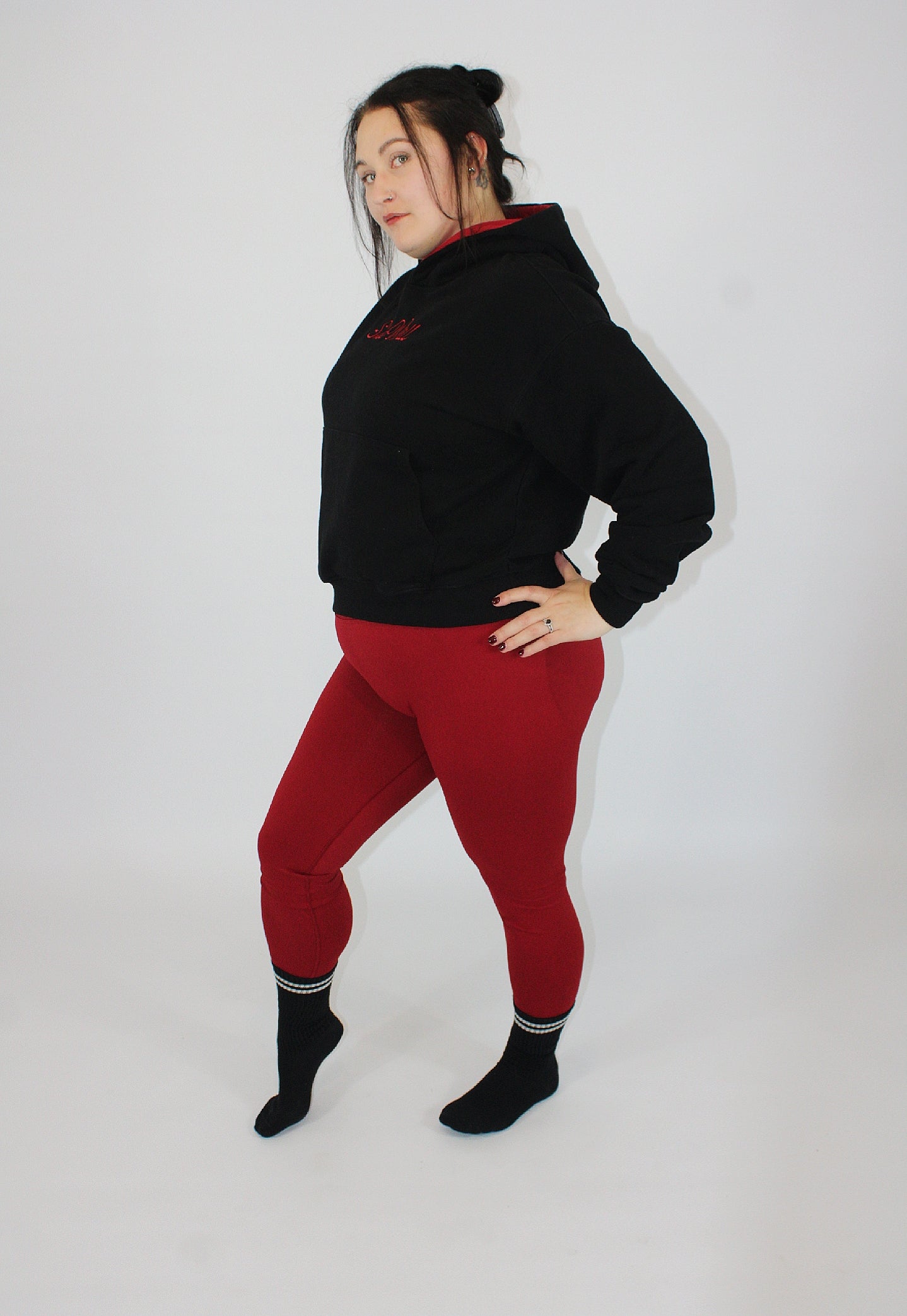 Red Sculpt leggings