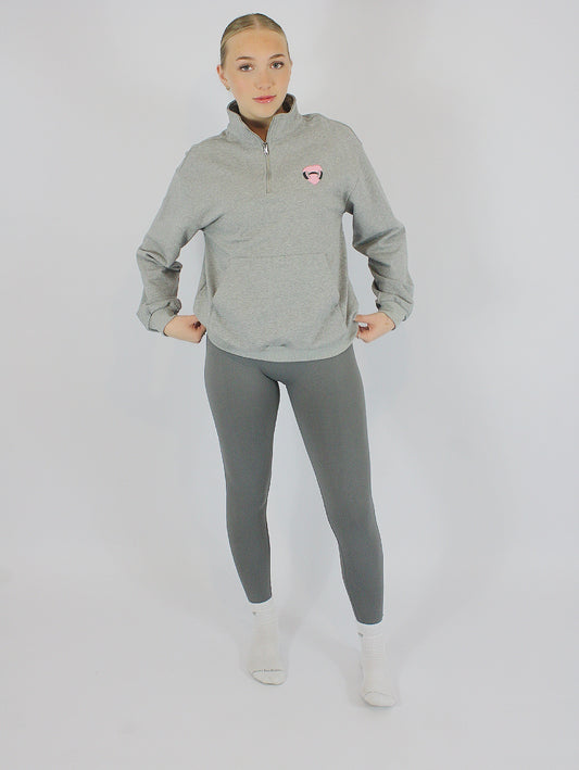 Grey Quarter Zip
