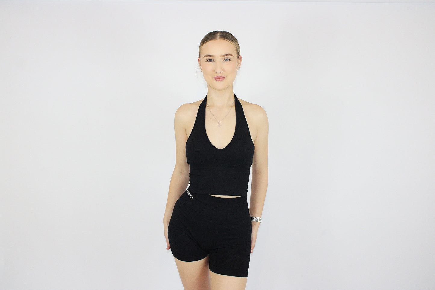 Black Halter neck