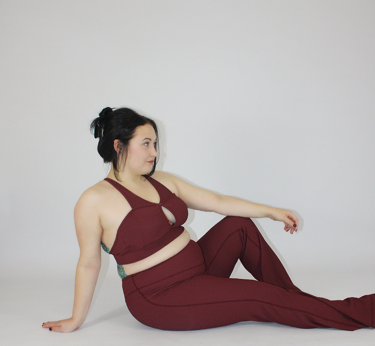 Ribbed Wine flares