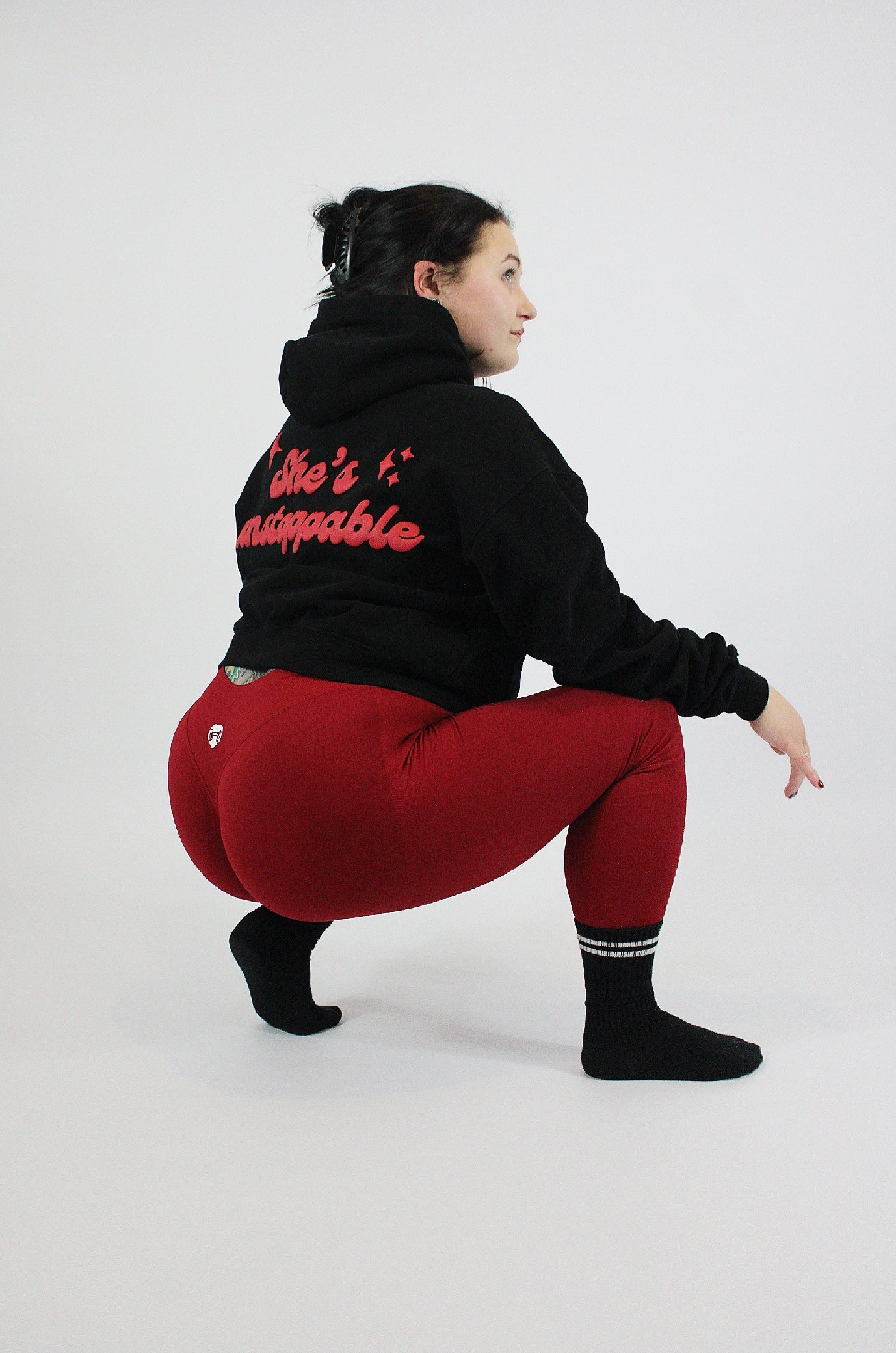 Red Sculpt leggings