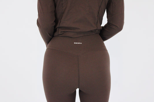 Brown Seamless Leggings