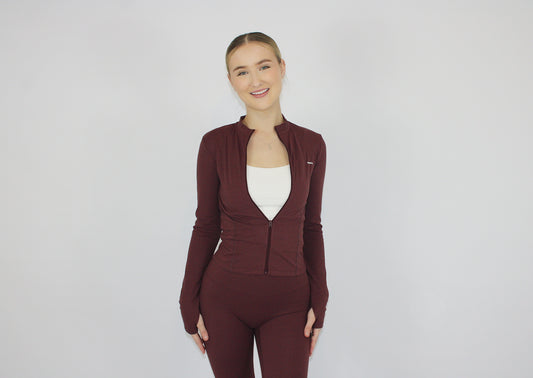 Burgundy Seamless Jacket