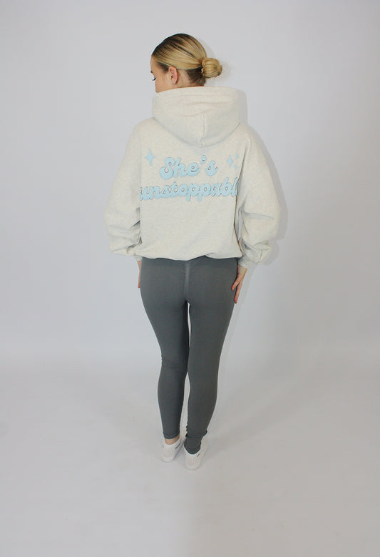 Grey & Blue Hoodie