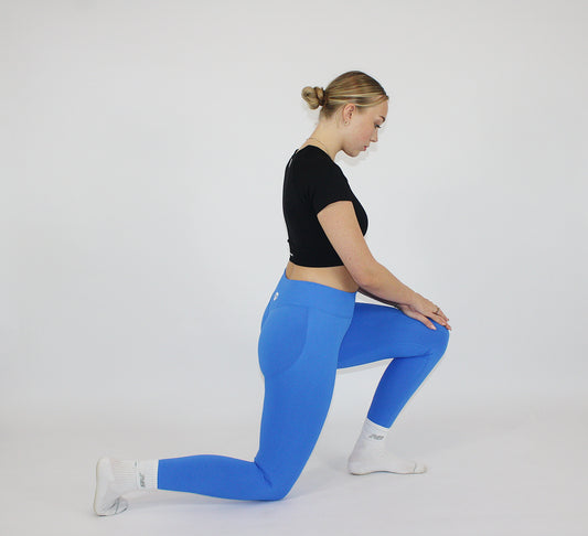 sculpt light blue leggings