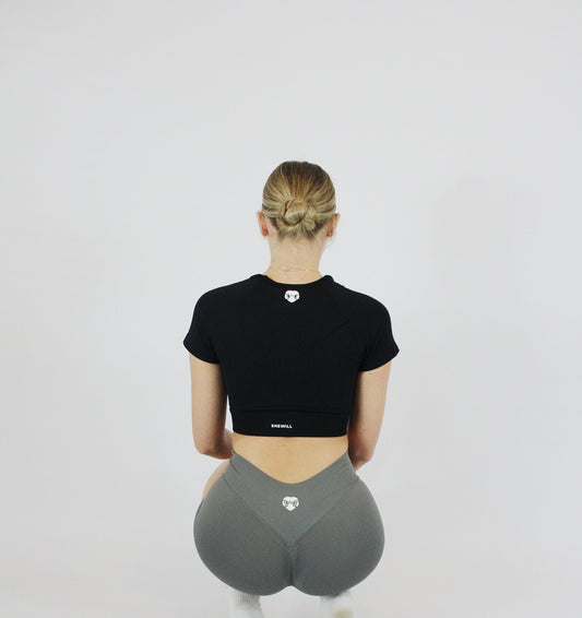 Grey compress shorts